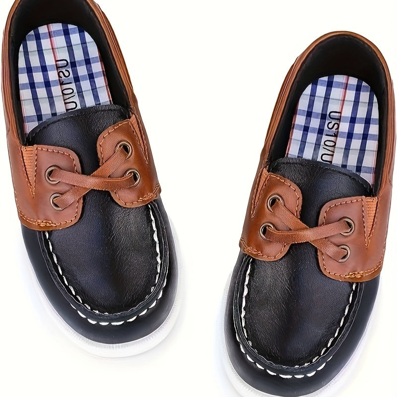 Boys Slip On Loafer Shoes Lightweight Comfortable Non Slip Flat Shoes
