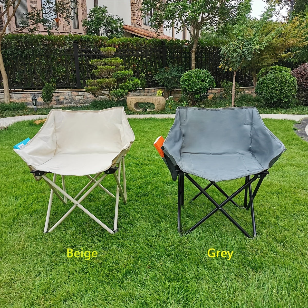 Folding Moon Chair Portable Lightweight for Hiking Beach Lawn