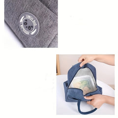 Insulated Lunch Box Bag Aluminum Foil Bento Cooler Handbag for Work & Out