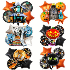 5pcs Halloween Haunted House Balloon Set