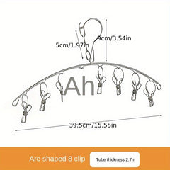 Stainless Steel Socks Drying Clip Hook for Windproof Drying