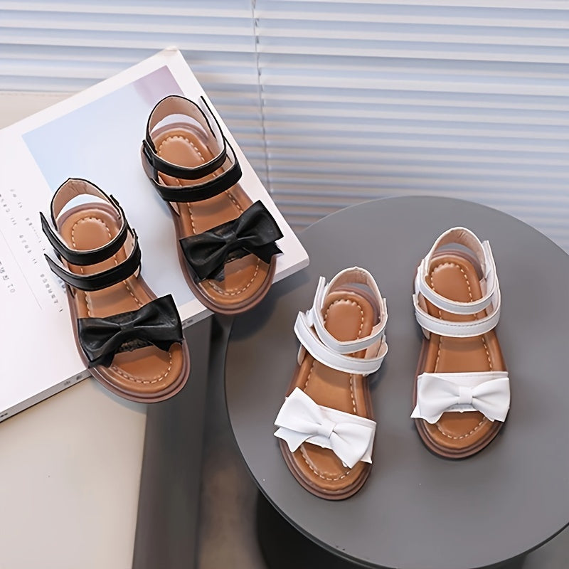 Girls' Bowknot Open Toe Sandals - Lightweight Summer Sandals