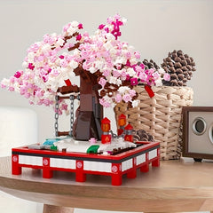 Cherry Blossom Building Block Bonsai Toy for Kids and Adults
