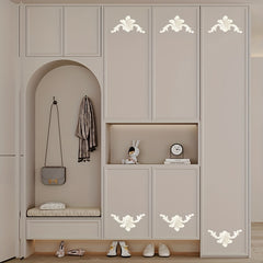 1pc PU French Plaster Wall Flower Corner Decoration