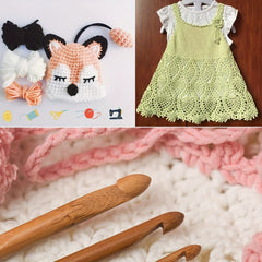 12pcs Wood Crochet Hooks Set Bamboo Accessories For Crochet