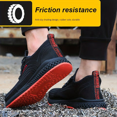 Men's Steel Toe Work Safety Shoes Anti-skid Breathable Sneakers
