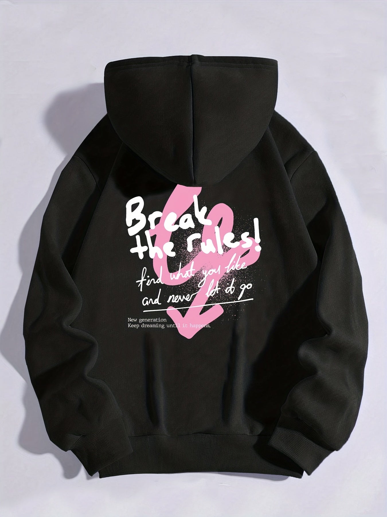 Kangaroo Pocket Hoodie Long Sleeve Drawstring Hoodies Women's Clothing