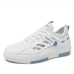 Men's Lace-up Mesh Athletic Sneakers Comfy Breathable Shoes