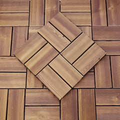 11pcs Wood Flooring 30 Carbonized Anti-corrosion Wood Floor Veneer