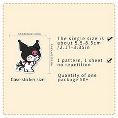 50pcs Anime Cartoon Graffiti Stickers Waterproof Guitar Skateboard Phone Lap