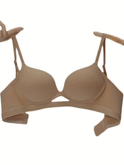 Cut Out Push Up Bra Comfy & Breathable T Shirt Bra