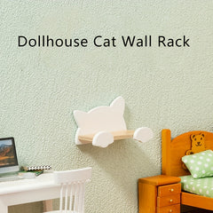 1/12 Dollhouse Mini Wall Storage Shelf Organizer Furniture Decor