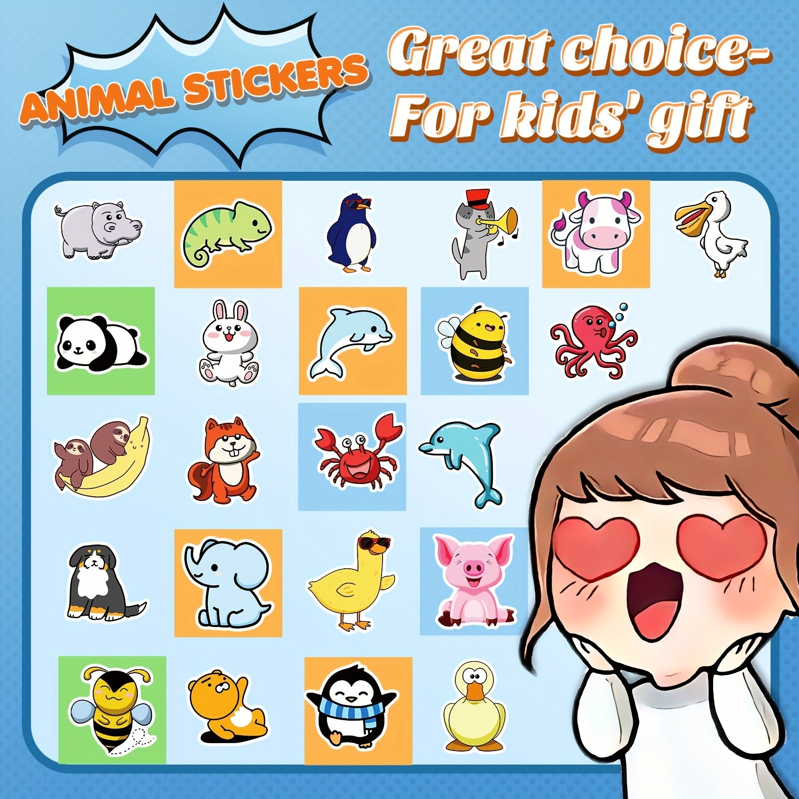 200pcs Animal Stickers Pack Water Bottles Skateboards Notebooks Laptop Stick
