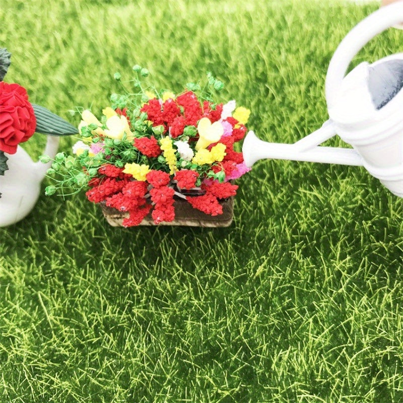 12 Dollhouse Garden Scene Set Mini Potted Plants Micro Landscape Decoration DIY