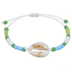 Colorful Acrylic Shell Bracelet with Beads for Girls