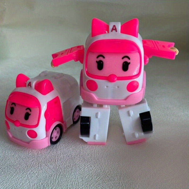 Transform Robot Car Toys Deformation Plastic Model Car Fun Diecasts Toy