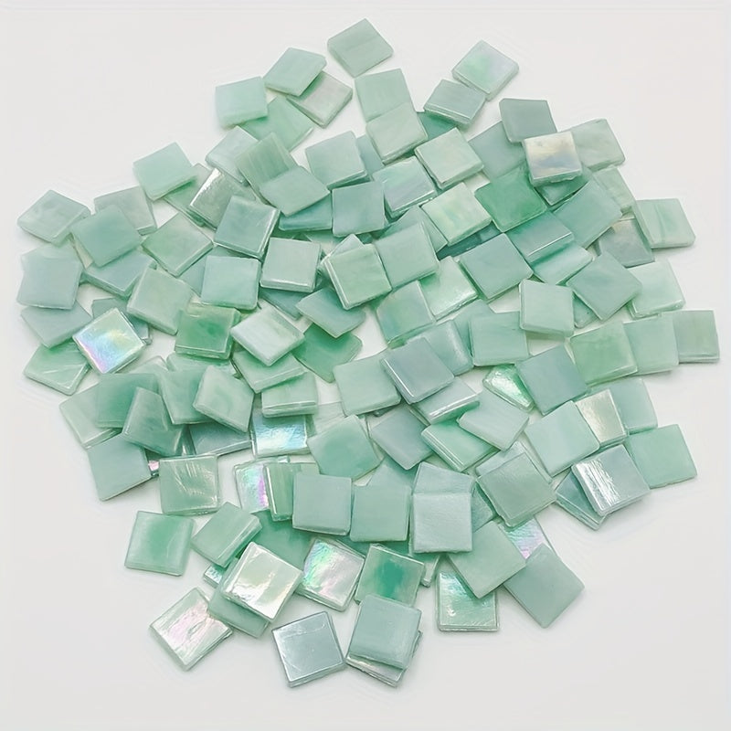 60pcs Light Green High Temp. Mosaic Ice Jade Hand DIY Decoration Art