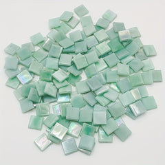 60pcs Light Green High Temp. Mosaic Ice Jade Hand DIY Decoration Art