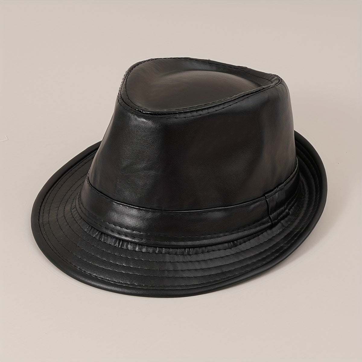 British Style Jazz Hat Male Spring Autumn Retro Curved Brim Top Hat