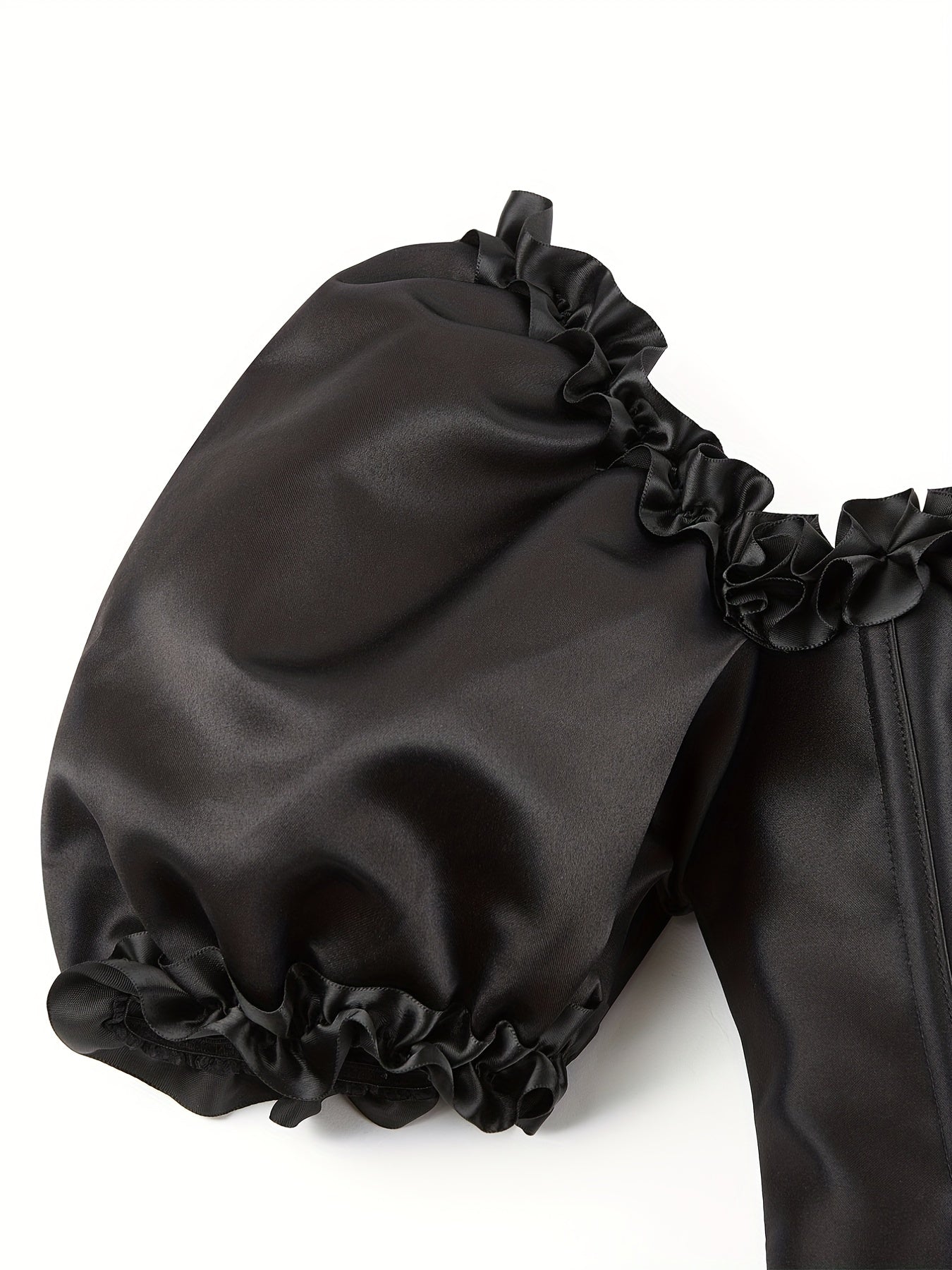 Ruffle Corset Bustier Lace Up Body Shaper