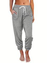 Casual Drawstring Waist Jogger Pants for Women