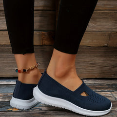 Women's Cutout Slip On Sneakers Lightweight Walking Shoes
