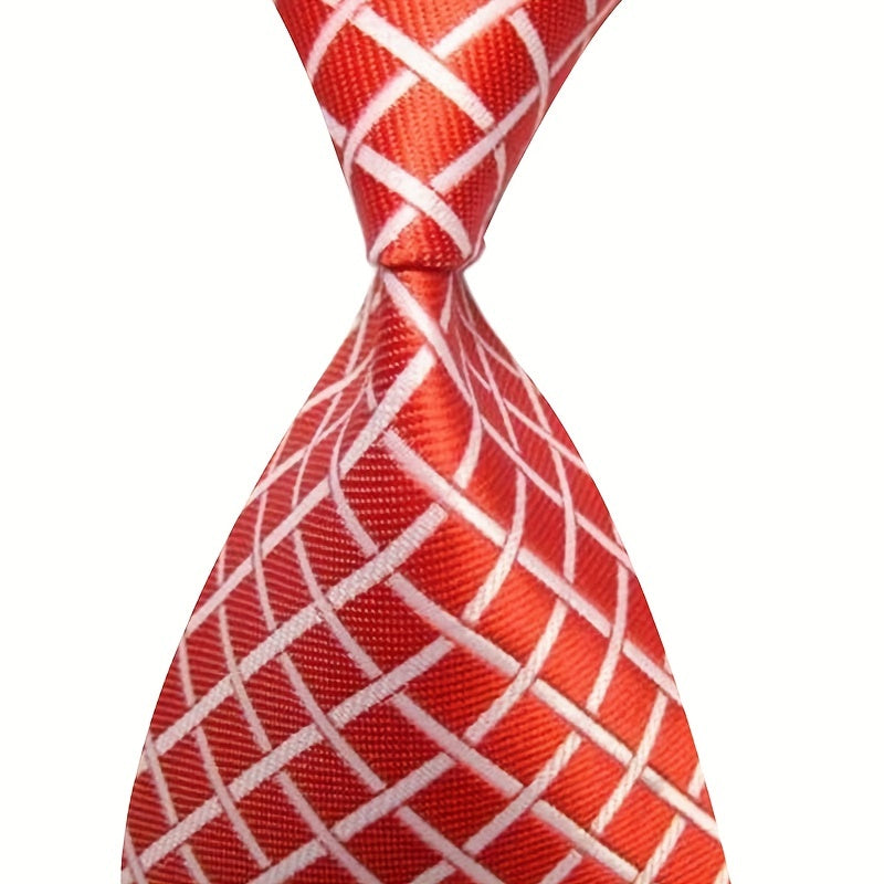 Men's Classic Stripe Jacquard Woven Tie Party Necktie