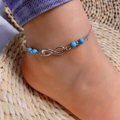 Double Layer Anklet Style Bracelet For Women & Girls