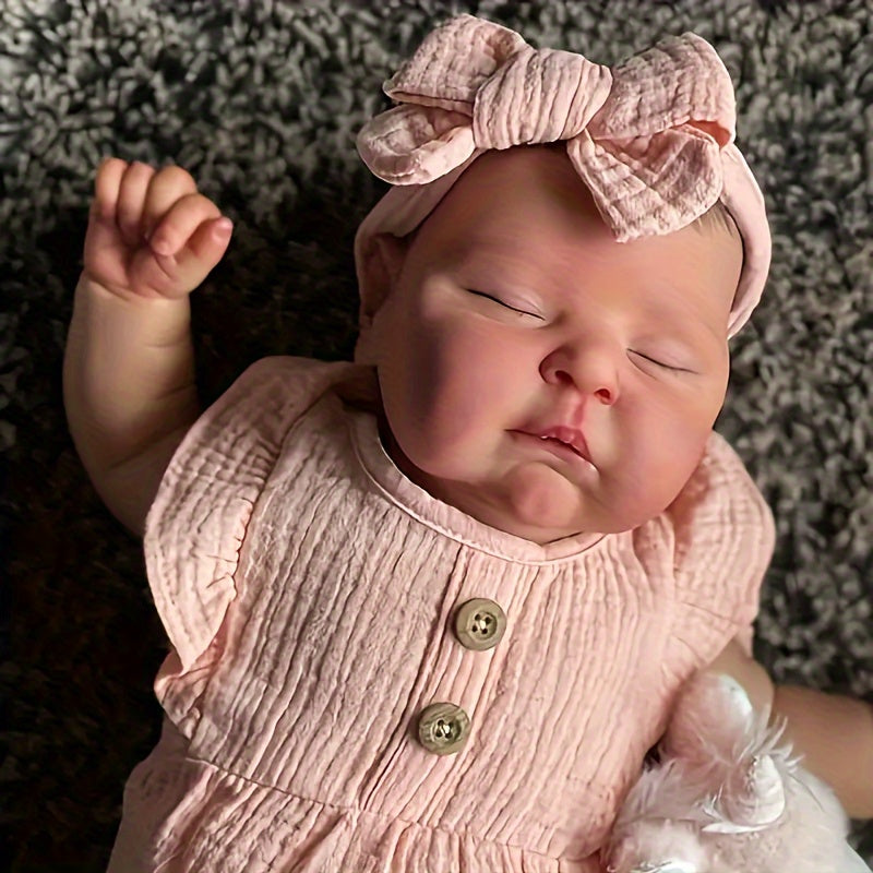 iCradle Anime Themed 19 Inch Reborn Lifelike Doll with Hand Painted Hair