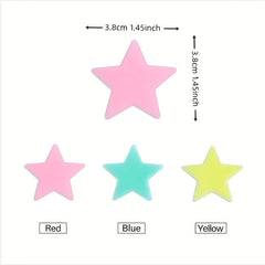 70pc 3D Luminous Star Wall Stickers Fluorescent Home Bedroom Room Decor