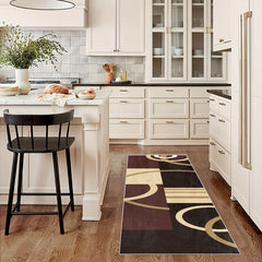 Modern 2'X10' Runner Rugs Laundry Room Rug Non Slip Machine Washable