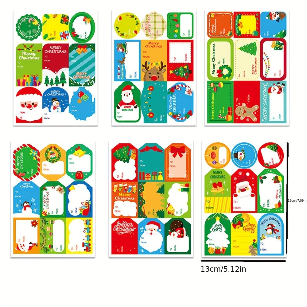 12 Christmas Gift Name Sticker Self-adhesive Label