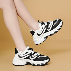 Thick Sole Chunky Sneakers Non Slip Dad Shoes