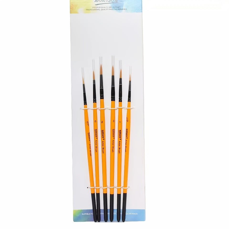 6pcs Fine Liner Paint Brush Set DIY Painting Tools