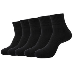 5 Pairs Athletic Cotton Socks for Running Training Daily Use