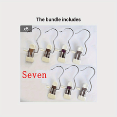7pcs Non Marking Clips with Hook Dormitory Storage Artifact