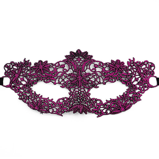 Adults Lace Masquerade Mask Hot Stamping Flower Petals Costume Party