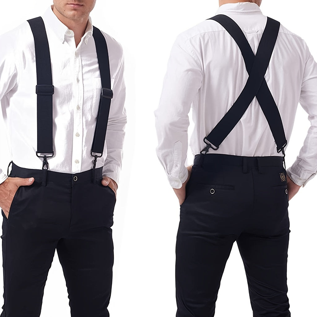 Men's Heavy Duty Big And Tall 2inch X-back Suspenders
