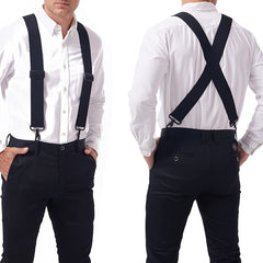 Men's Heavy Duty Big And Tall 2inch X-back Suspenders