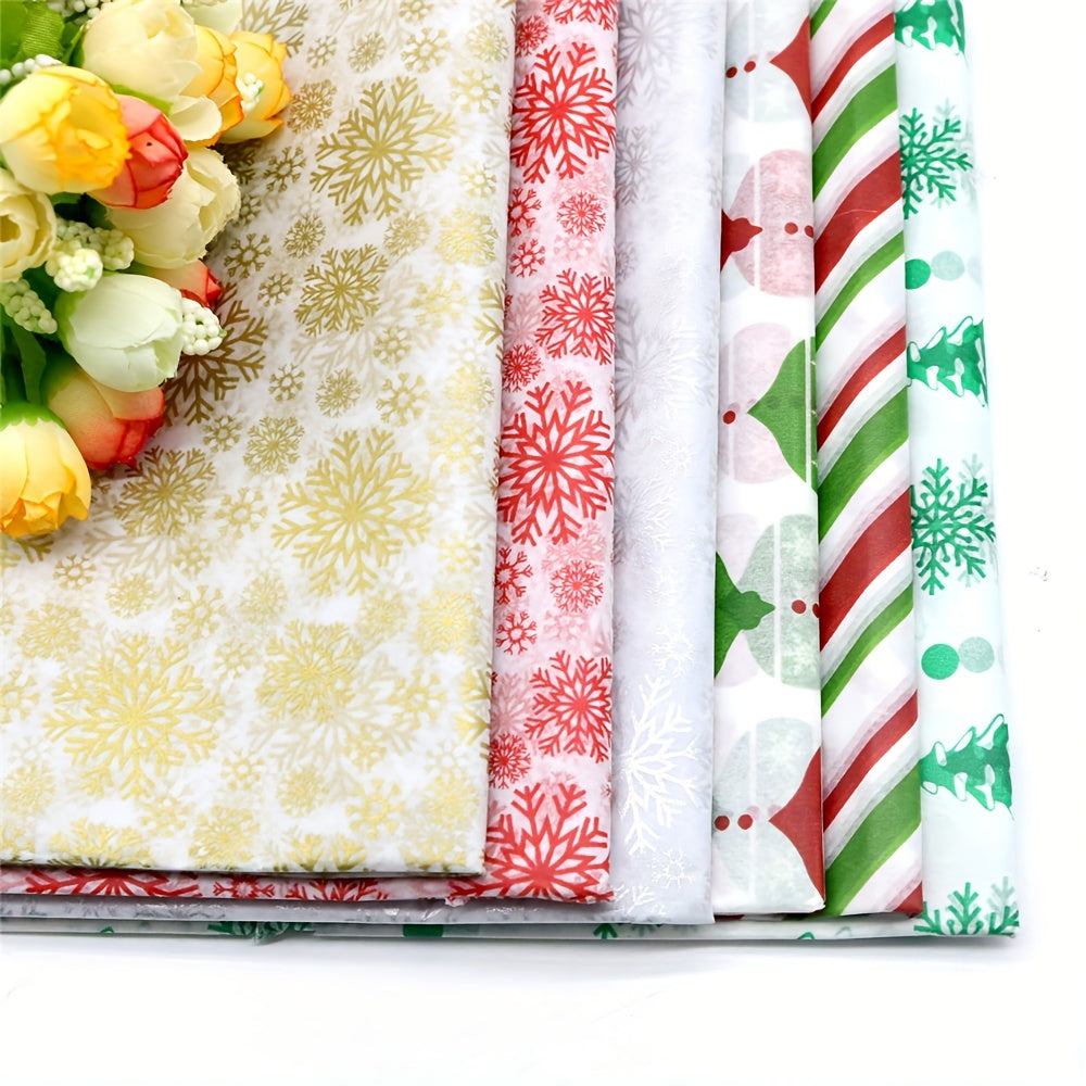 10pcs 20in 26in Colorful Valentine's Wrapping Paper Snow Christmas Gift