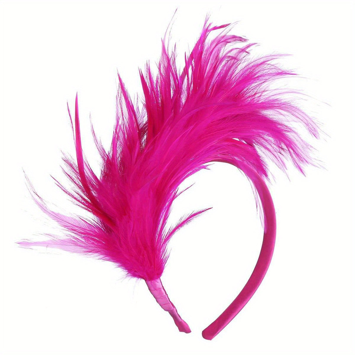 Faux Feather Headband Party Headdress Women's Hair Accessories