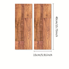5pcs Peel And Stick Waterproof Wood Flooring Tile 0.7mm Self Adhesive