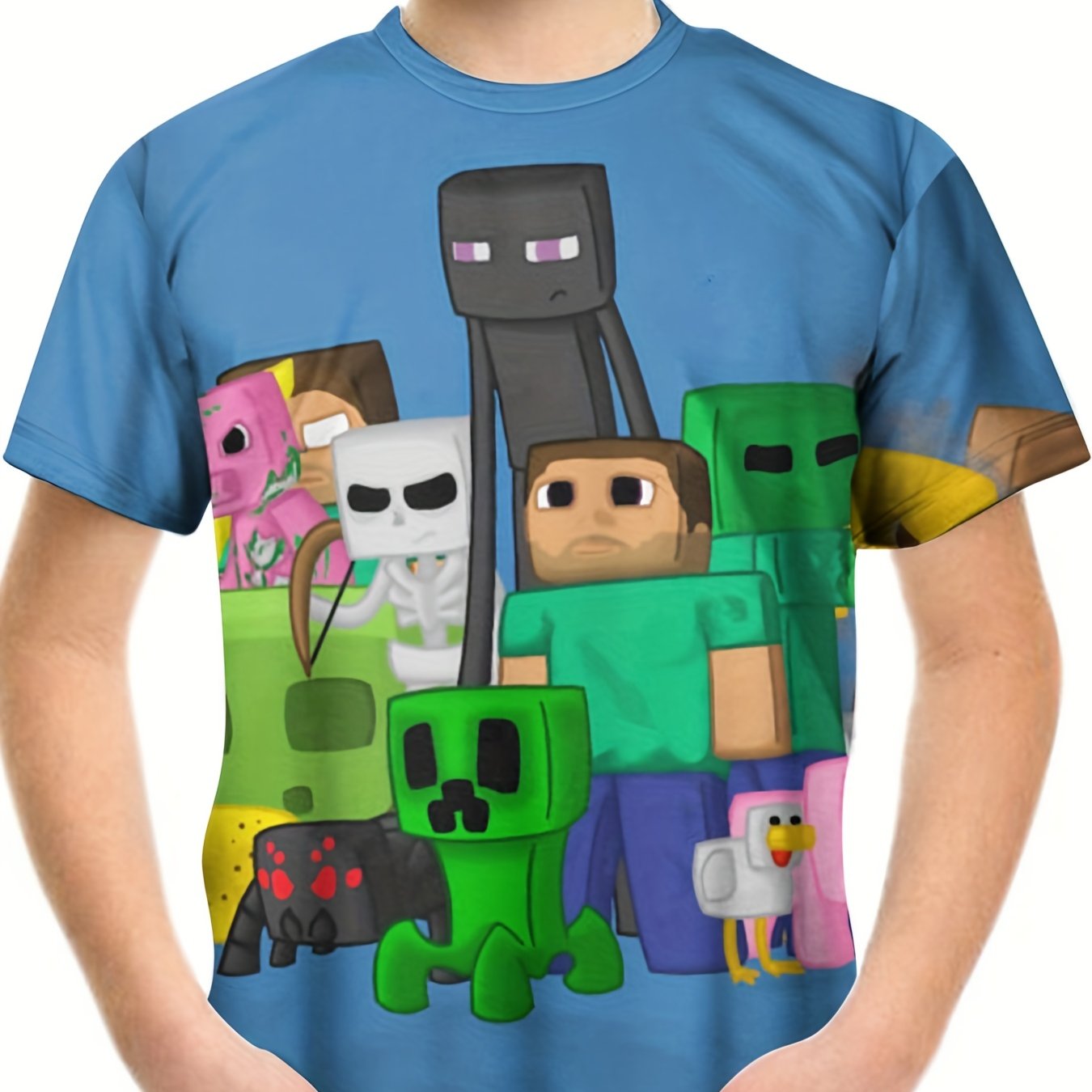 3D Print Cartoon Graphic T-shirt for Kids