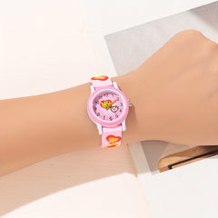 Silicone Heart Decor Quartz Watch Girls Accessories For Holiday Party Gift