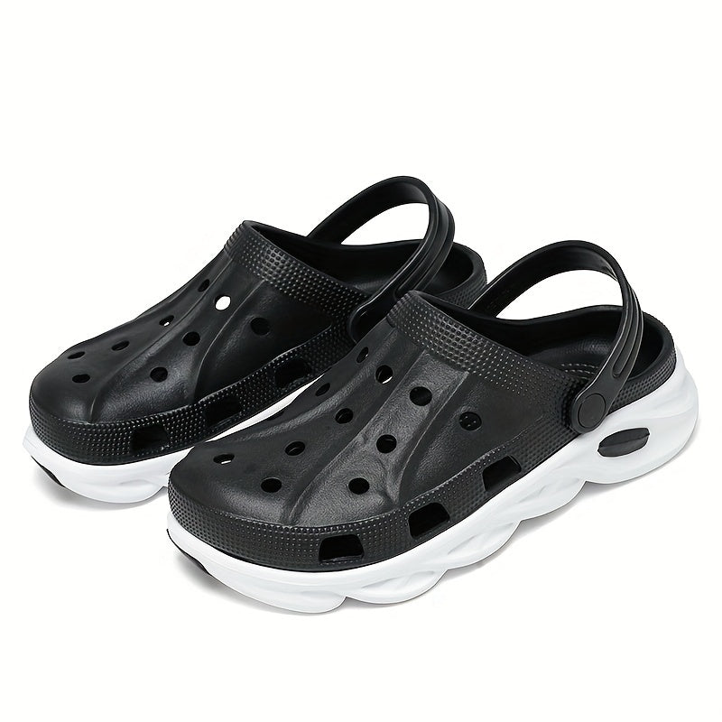 Men's Color Block Breathable Clogs Comfy Slipper