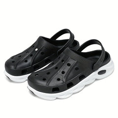 Men's Color Block Breathable Clogs Comfy Slipper