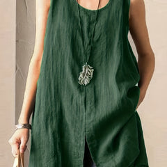 Women's Tank Top Plain Round Neck Summer Thin Comfy
