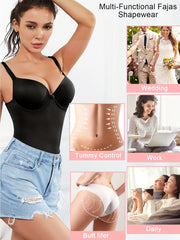 Tummy Control Bodysuit Slimming Compression Slip Body Shaper
