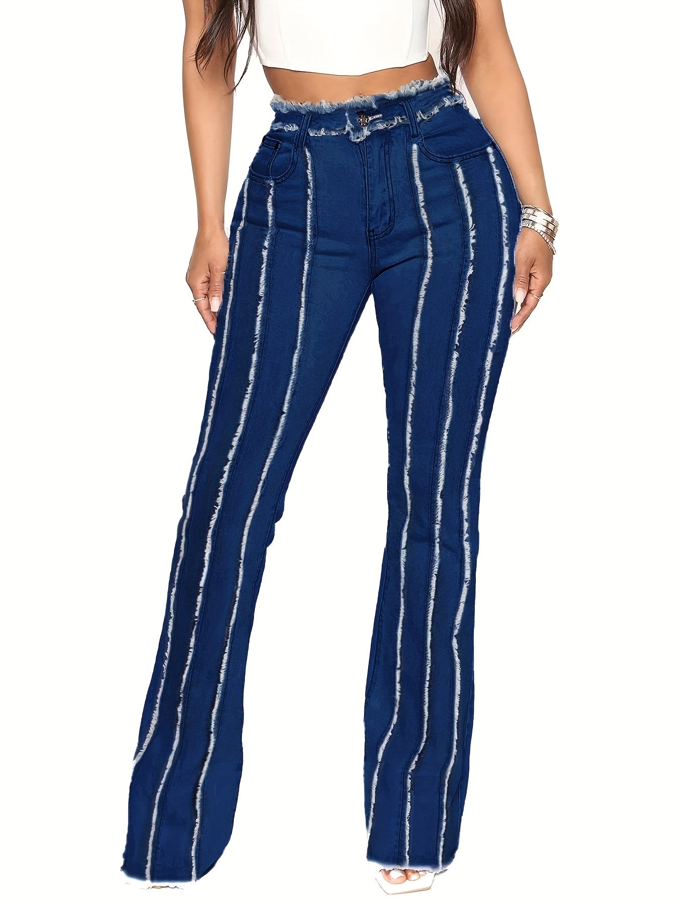 Casual Jeans Women's Flared Denim Pants
