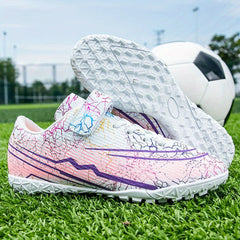 Adult Turf Football Boots Hook Loop Professional TF Soccer Cleats